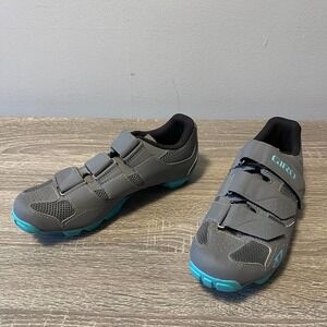 Giro Riela R ll Womens Mountain Cycling Shoes 3 Strap Dark Shadow/Glacier Sz 6.5